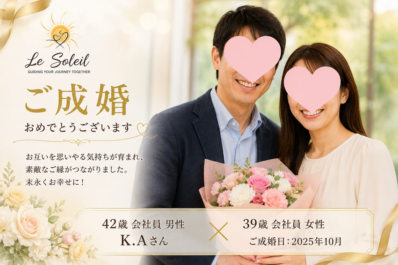 42才男性会員ご成婚事例