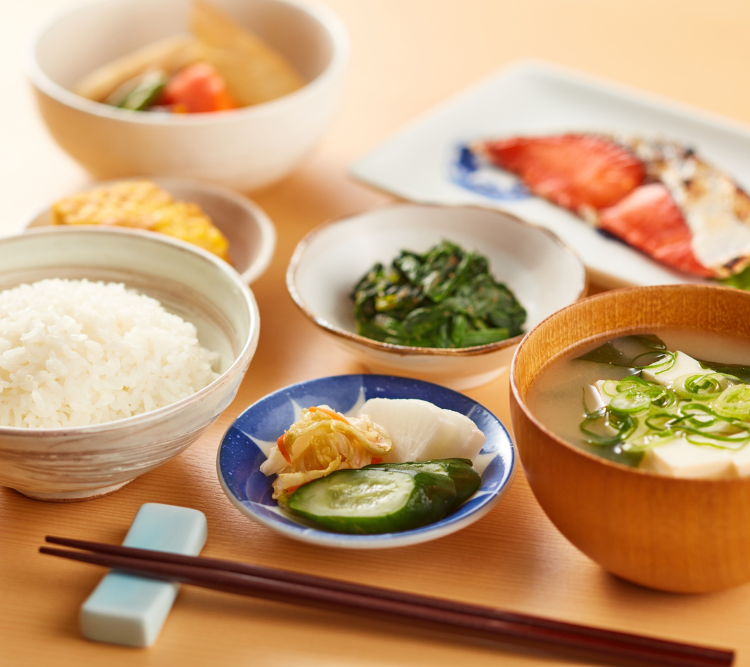 ヘルシーな食事の画像