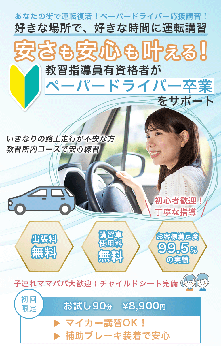 補助ブレーキ 定価3万超 ペーパードライバー 教習