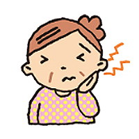 歯が痛い女性