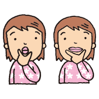 口腔周囲筋ストレッチ
