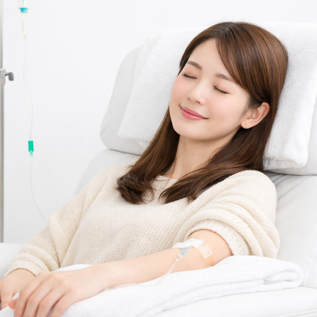 藤沢ソーマクリニックの点滴外来女性