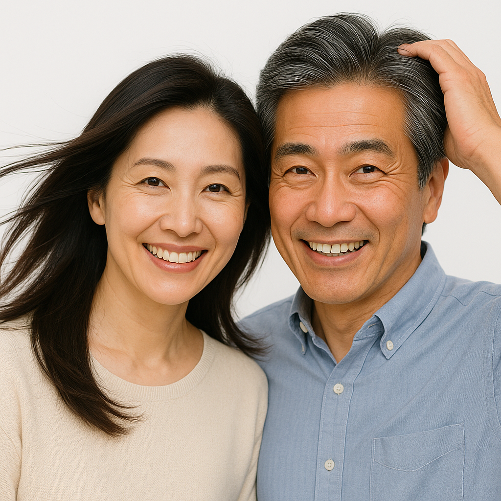 藤沢ソーマクリニックで薄毛治療した夫婦の画像