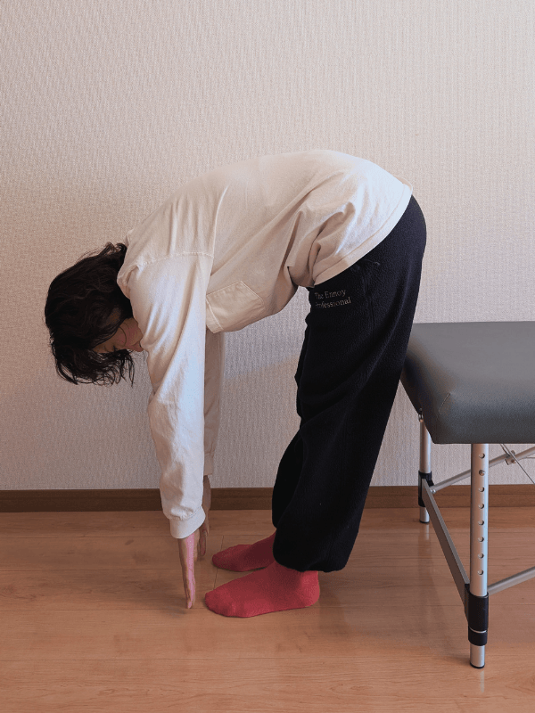 施術後の姿勢