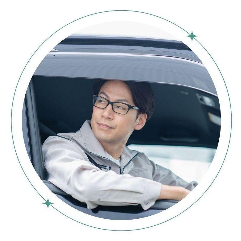 業務移動範囲が1時間圏内で通勤も楽