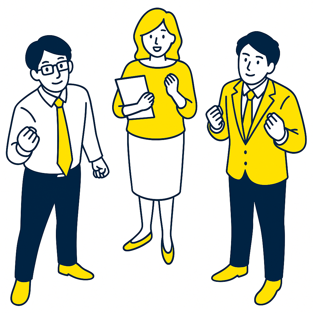 採用漫画のイメージ