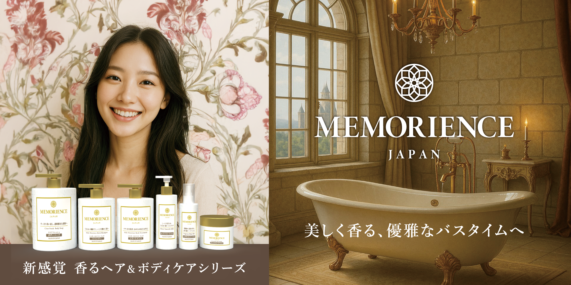 優雅に美しく香るヘア＆ボディケアブランドMEMORIENCE JAPAN