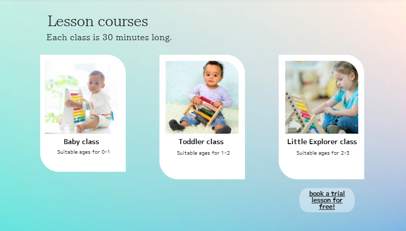 toddler lesson online