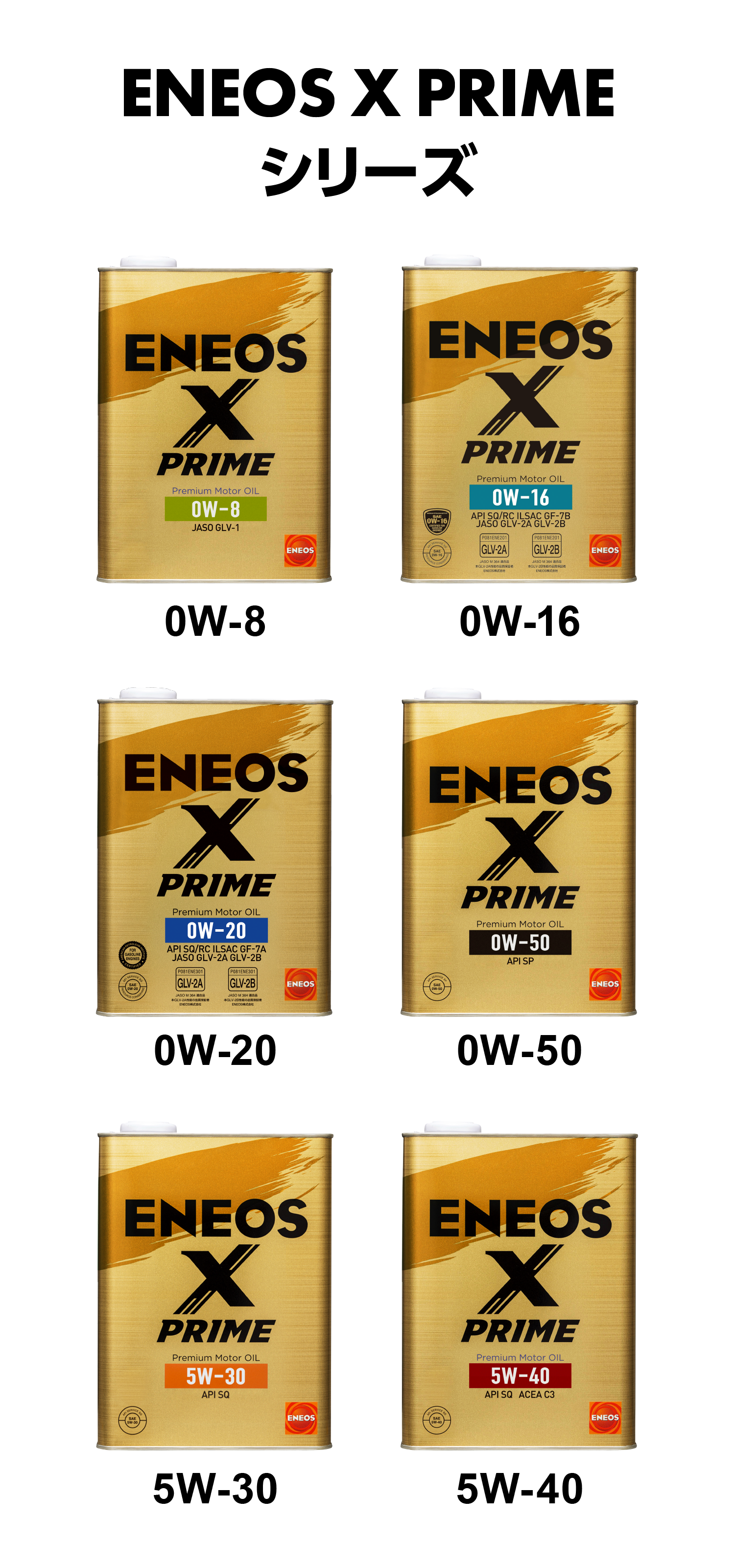 ENEOS X PRIMEシリーズ