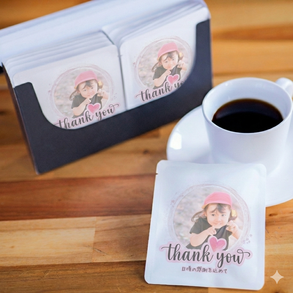 写真入りありがとうギフト｜【デカフェ】ドリップコーヒー10袋の商品画像