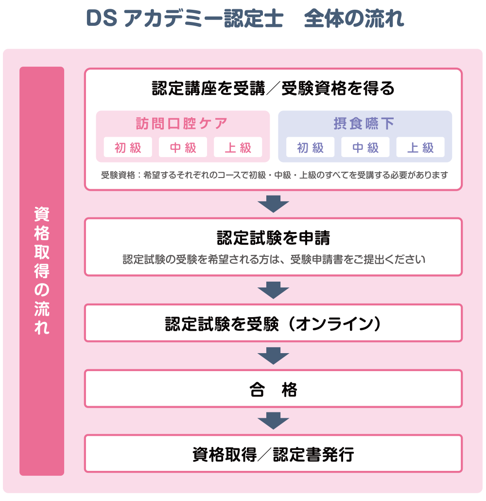 DSアカデミー認定士　全体の流れ