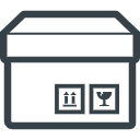 段ボールのアイコン