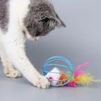 【4個セット】猫 おもちゃ ネズミ ボール 猫のおもちゃ 羽の商品画像