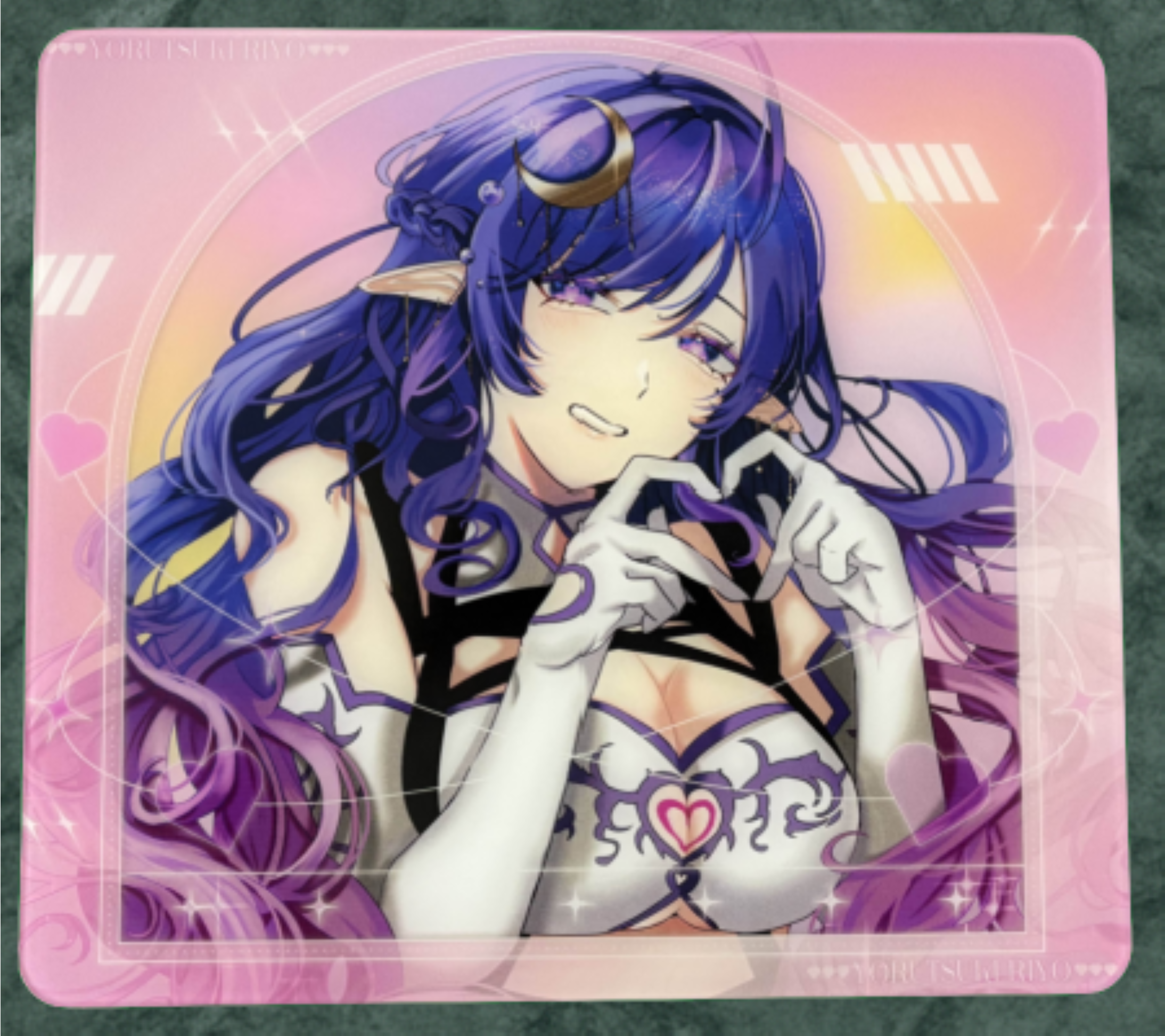 [予約販売]オリジナルガラスマウスパッド 夜槻りよverの商品画像
