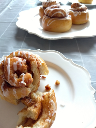 とかち野酵母のシナモンロールパン／パン教室／パン