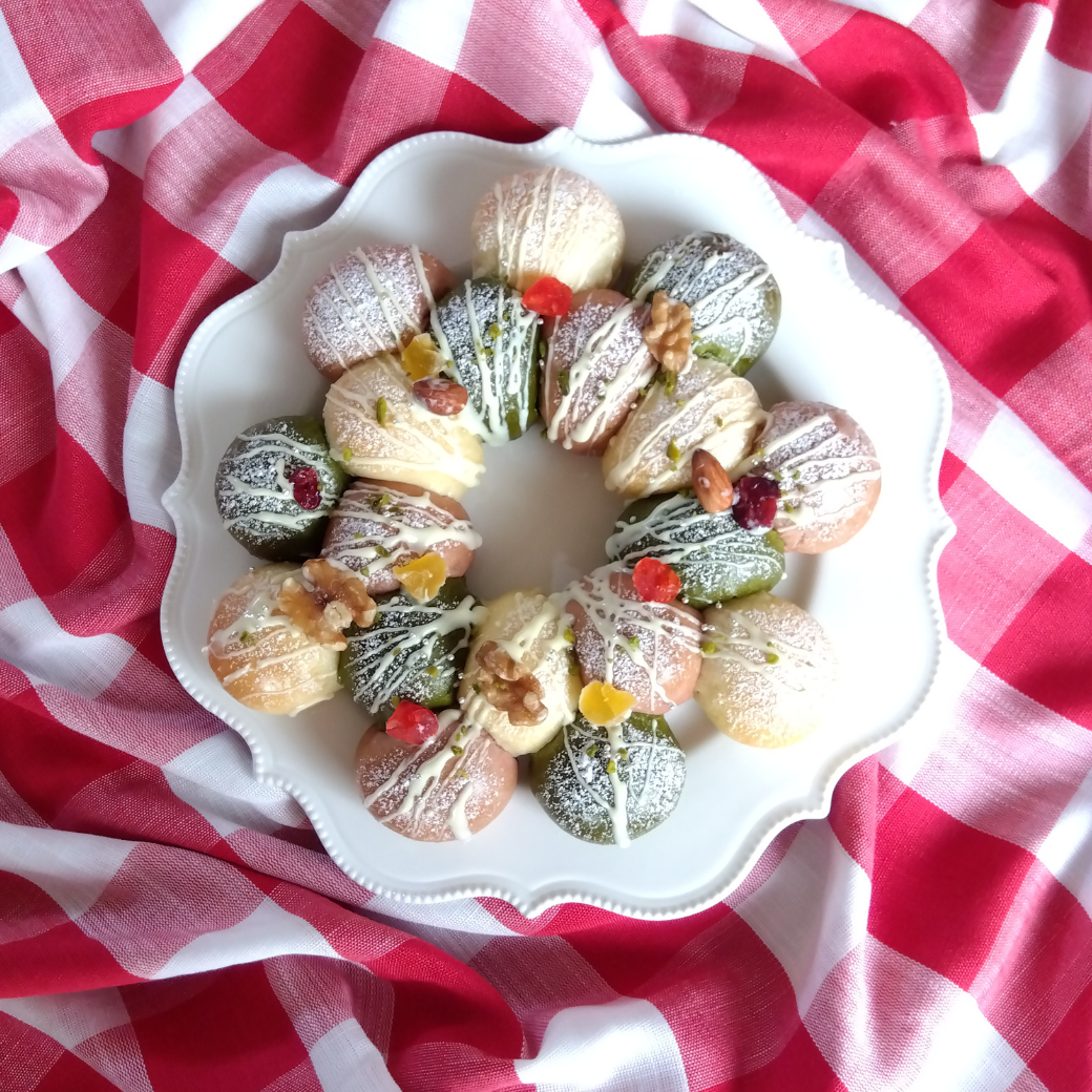 とかち野酵母クリスマスのリースパン／パン教室／パン