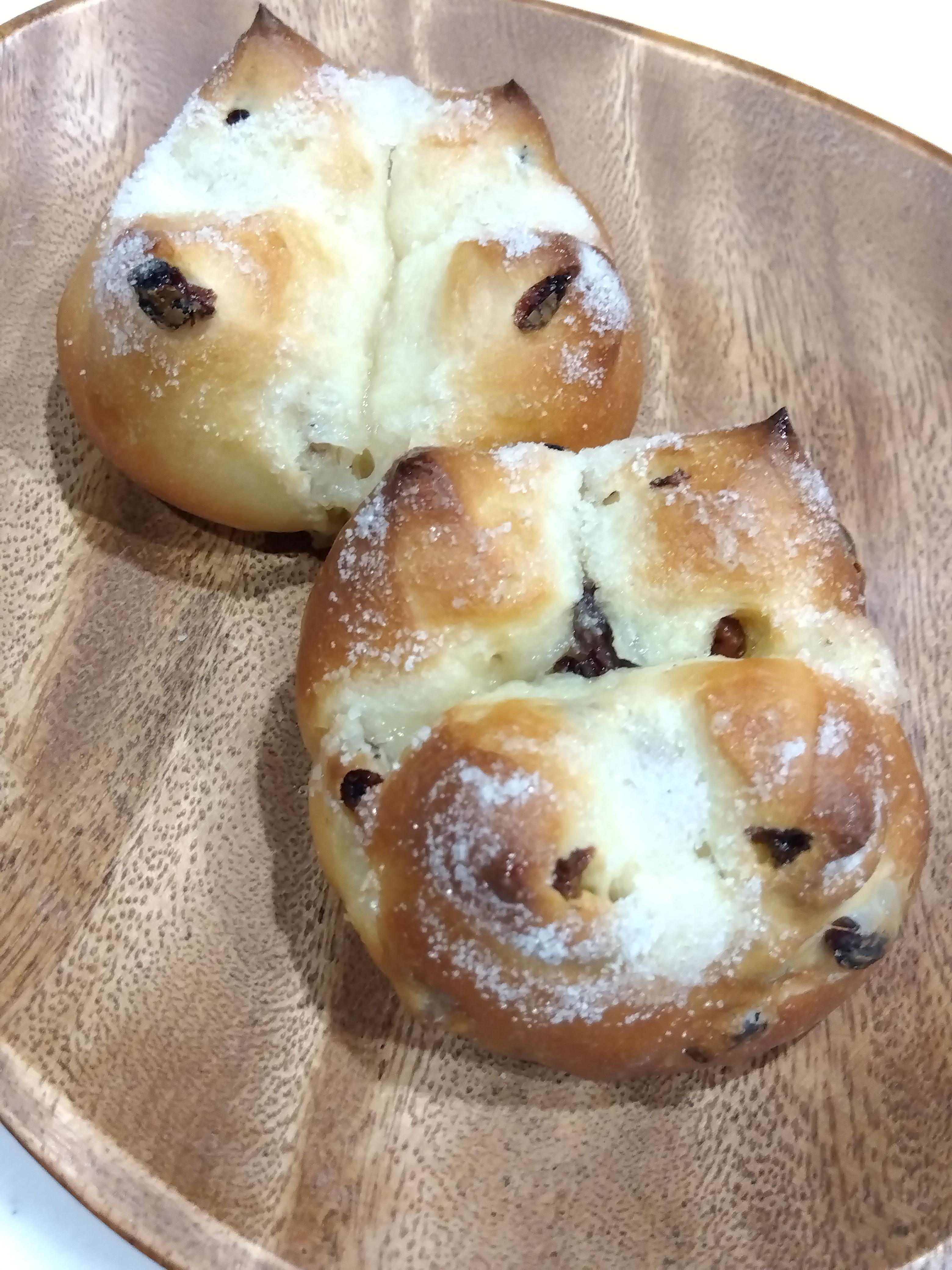 とかち野酵母シュガーバターレーズンパン／パン教室／パン