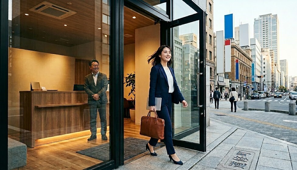 大阪の北浜にあるレンタルオフィス　SOHO BOX 北浜の新着情報「大阪進出の「最初の一歩」をリスク最小限で。地方企業の戦略拠点として選ばれる理由」のイメージ画像
