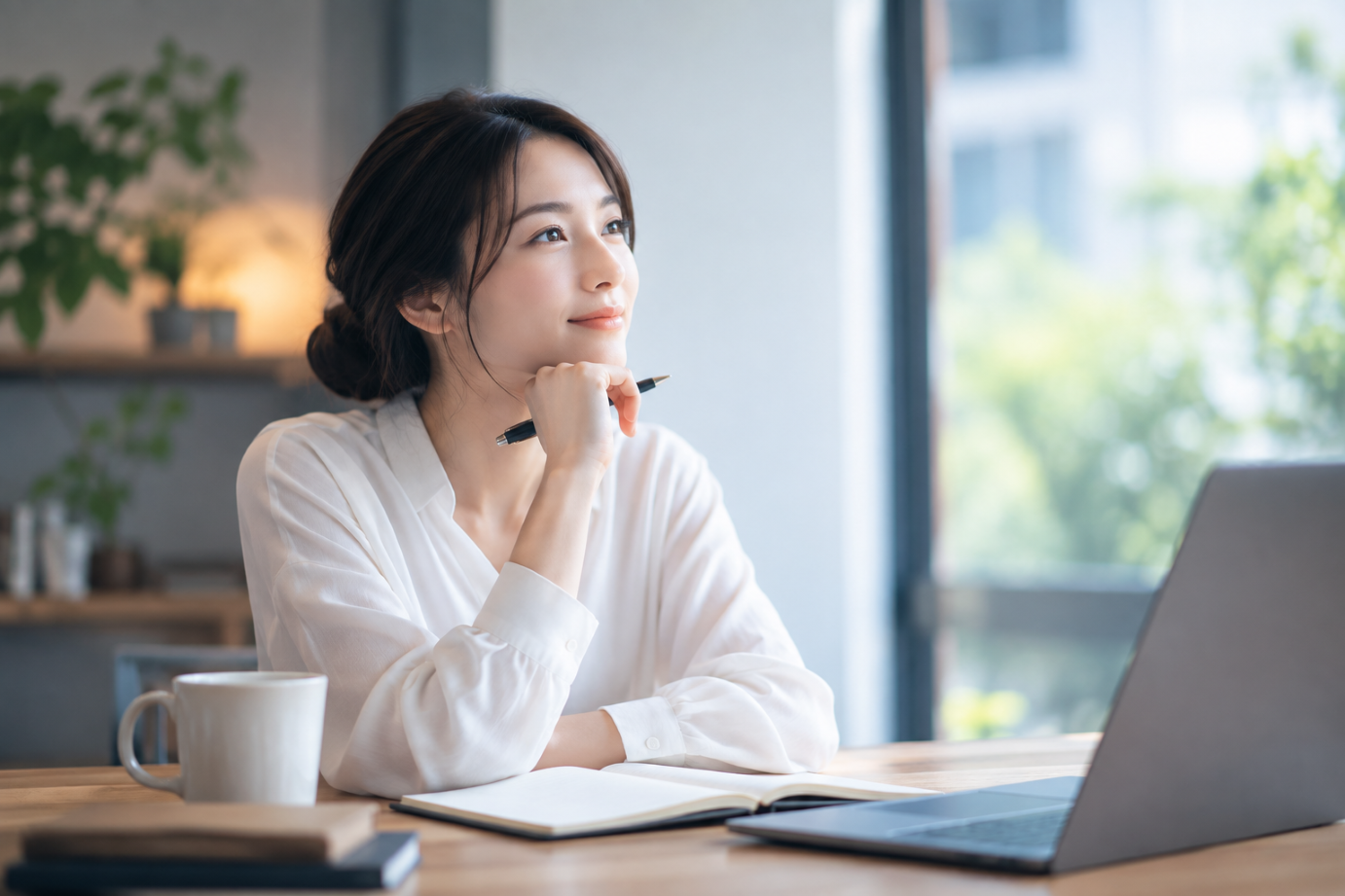 潜行密用をテーマに静かに仕事と向き合う日本人女性