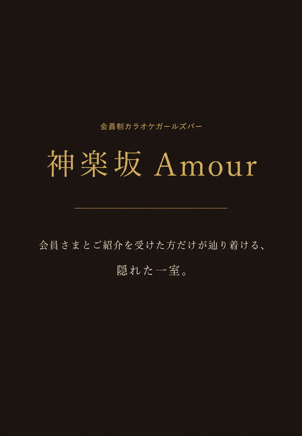 神楽坂の会員制カラオケガールズバーAmour