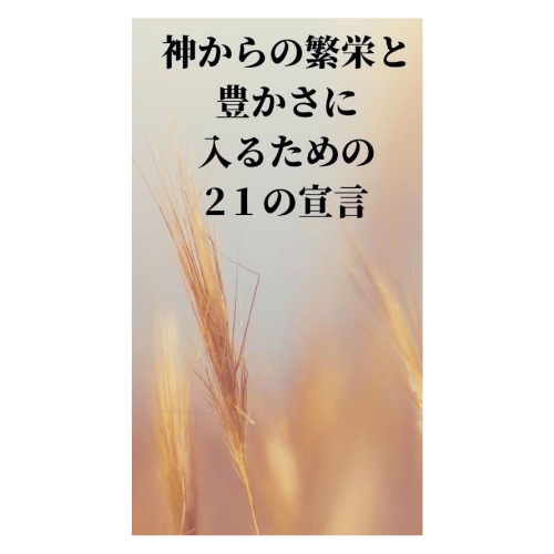 神からの繁栄と豊かさに入るための21の宣言(30部セット)　ワンダリ美奈子著の商品画像