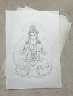 写仏と塗り絵のキット