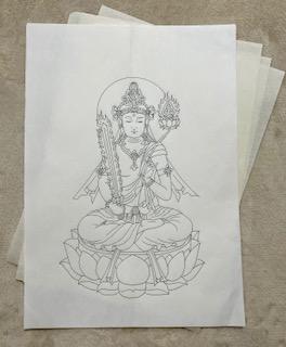 写仏と塗り絵のキット