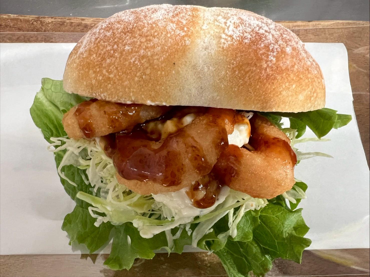 コロンバージュのソフトフォンデュのエビカツサンド