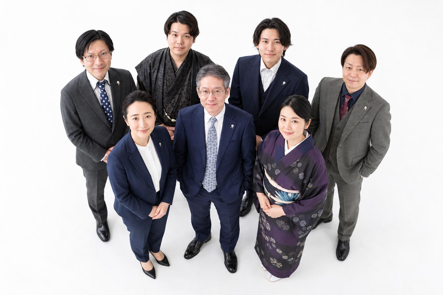 社員集合・笑顔