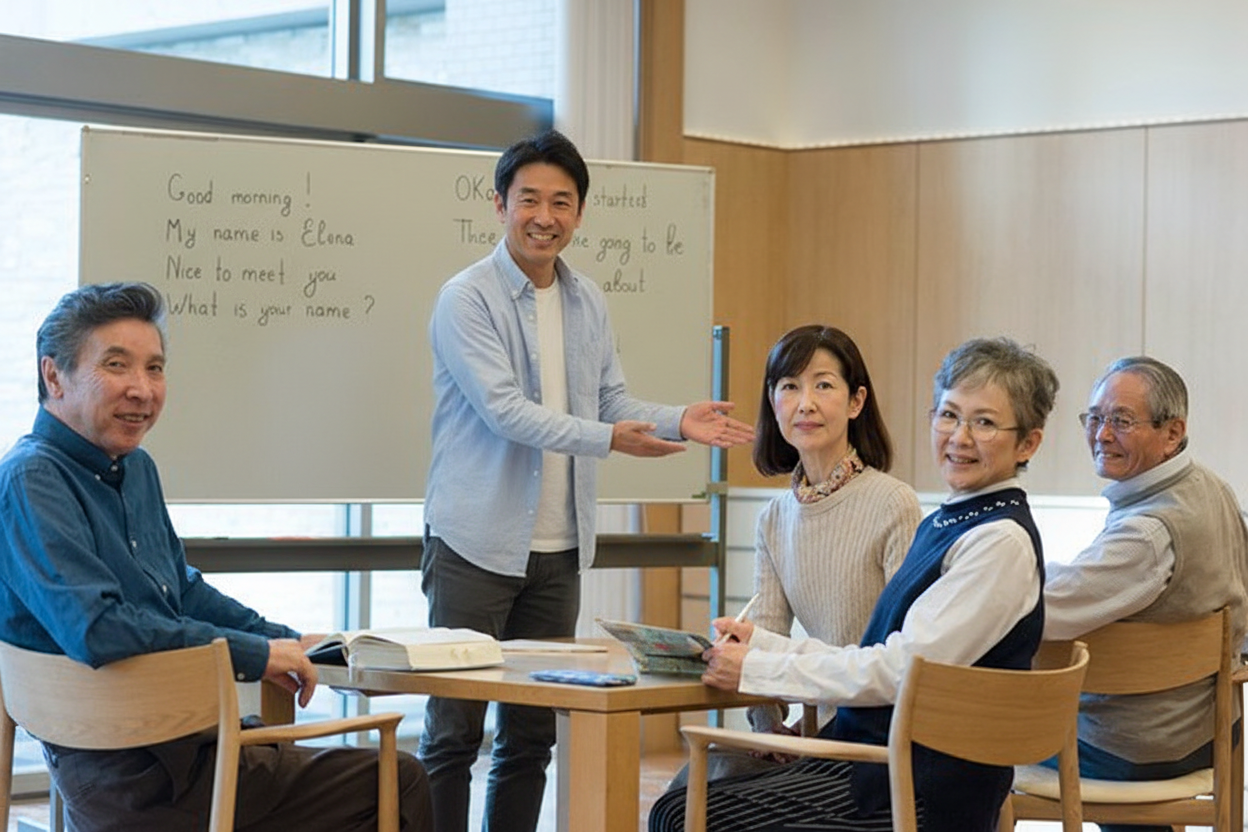 吉川市の小学生・中学生向け英語教室で英会話を楽しく学ぶ子どもたち