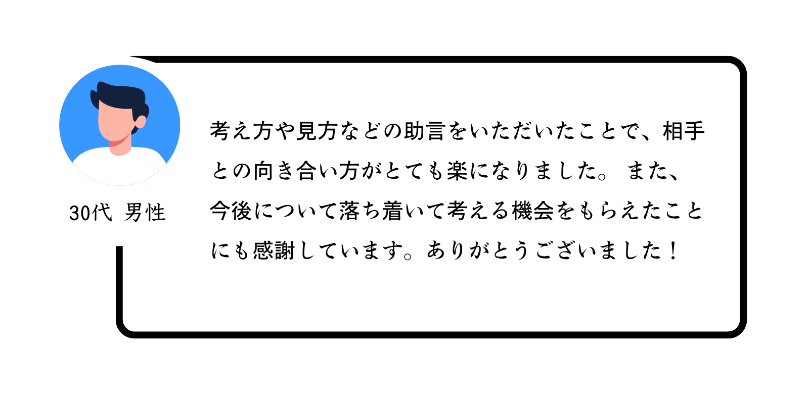 皆さまの声30代男性