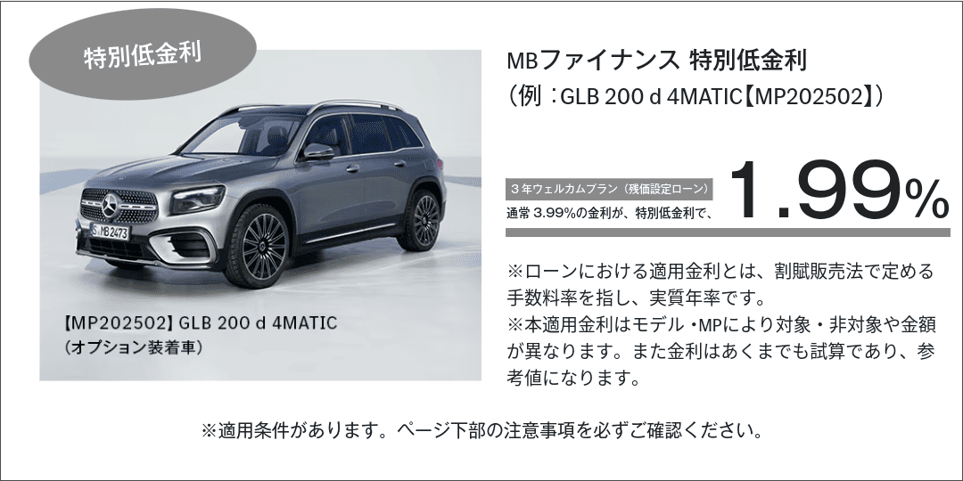 MBファイナンス特別低金利（GLB）