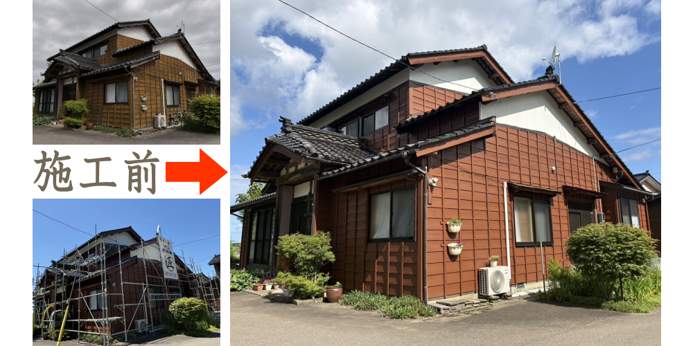 柏崎市Yさま邸外壁塗装工事