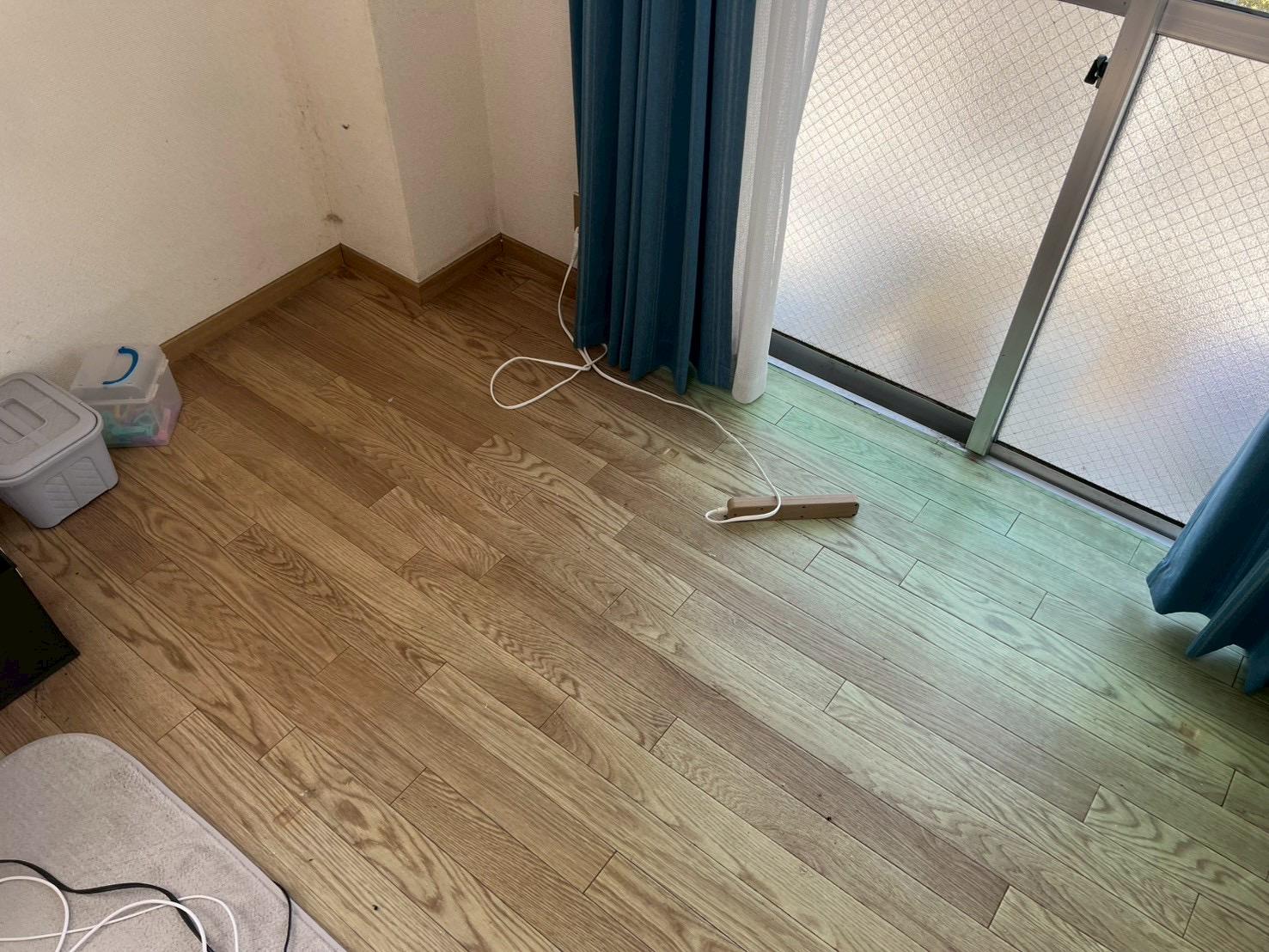 不用品回収後の部屋 家具や不用品を撤去しすっきりした室内