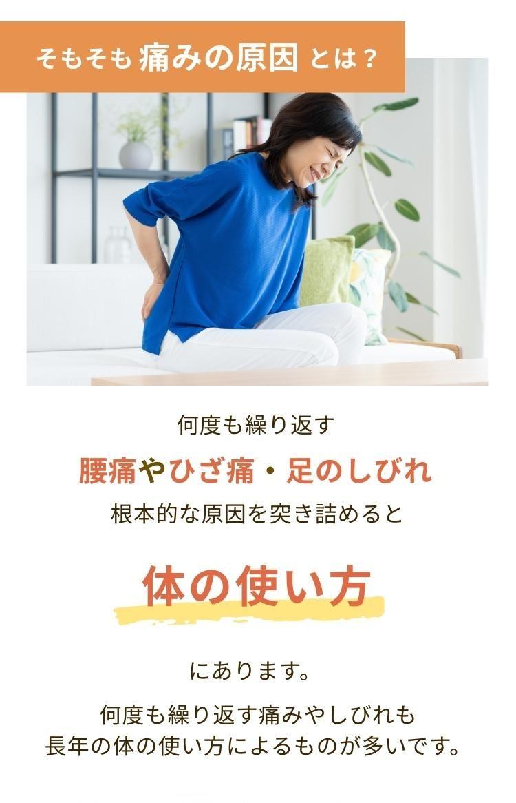 何度も繰り返す  腰痛やひざ痛や足のしびれ    根本的な原因を突き詰めると  【体の使い方】