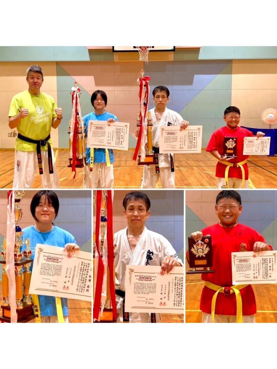 札幌市中央区円山道場 全国大会入賞者 記念撮影