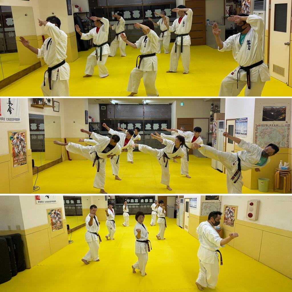 札幌本部道場 空手稽古