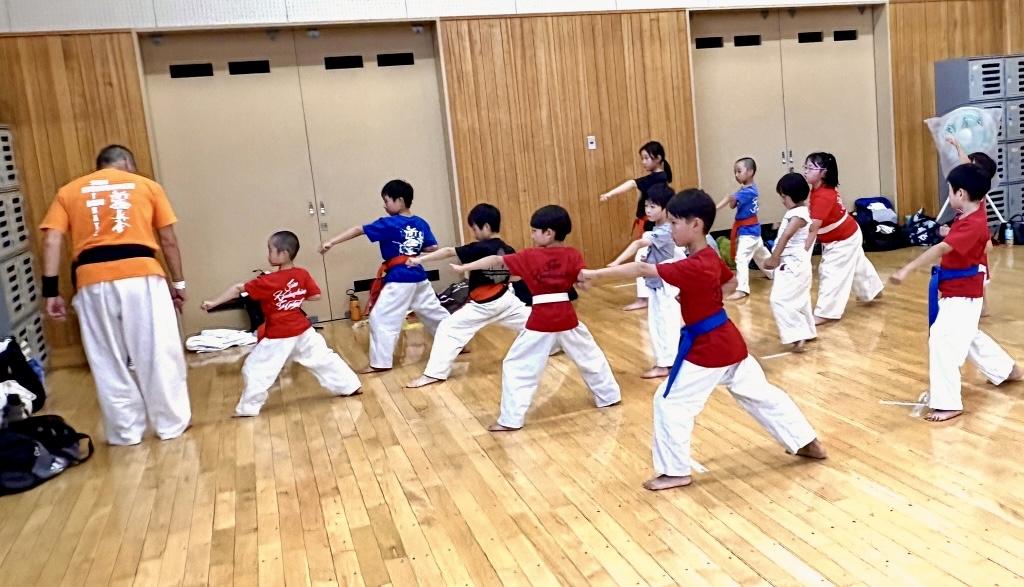 ニセコ道場子供達の型風景