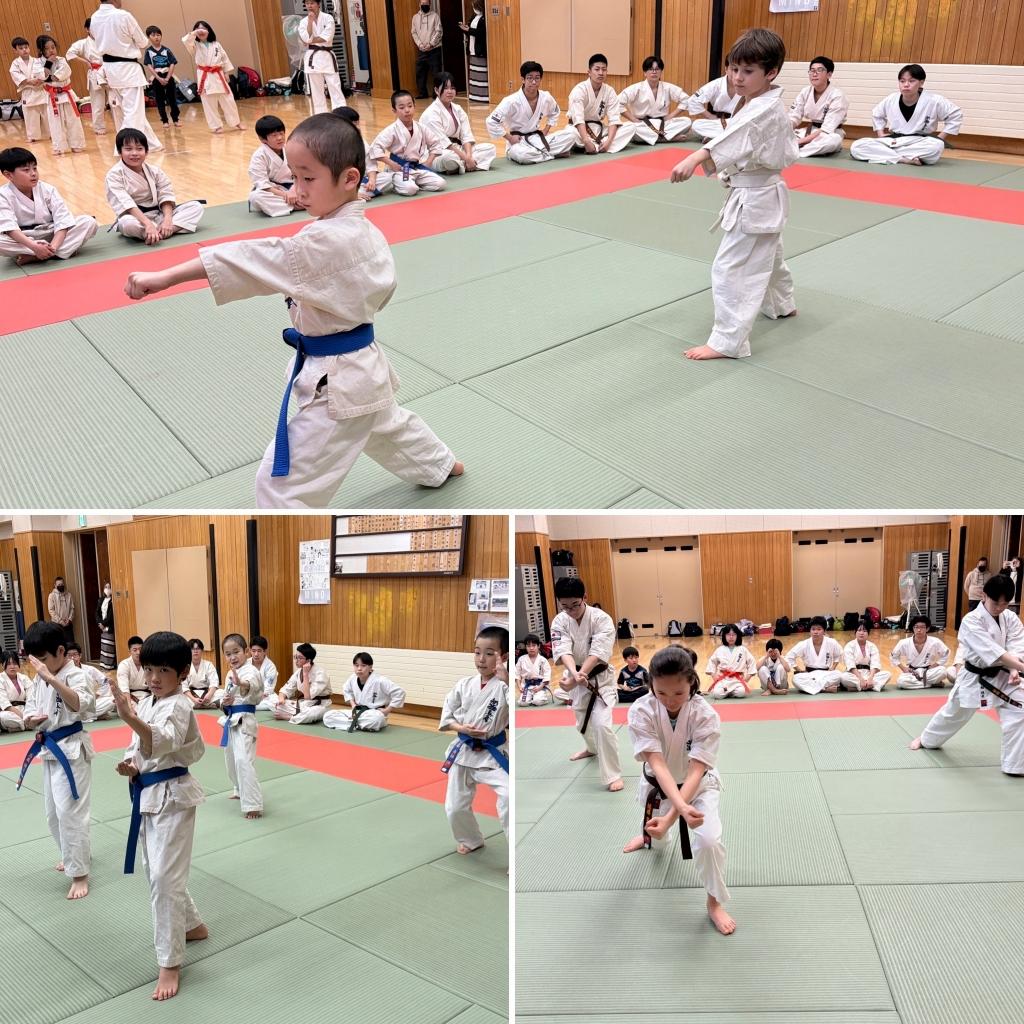北海道ニセコ町の空手教室 新極真会外舘道場ニセコ道場 型稽古風景