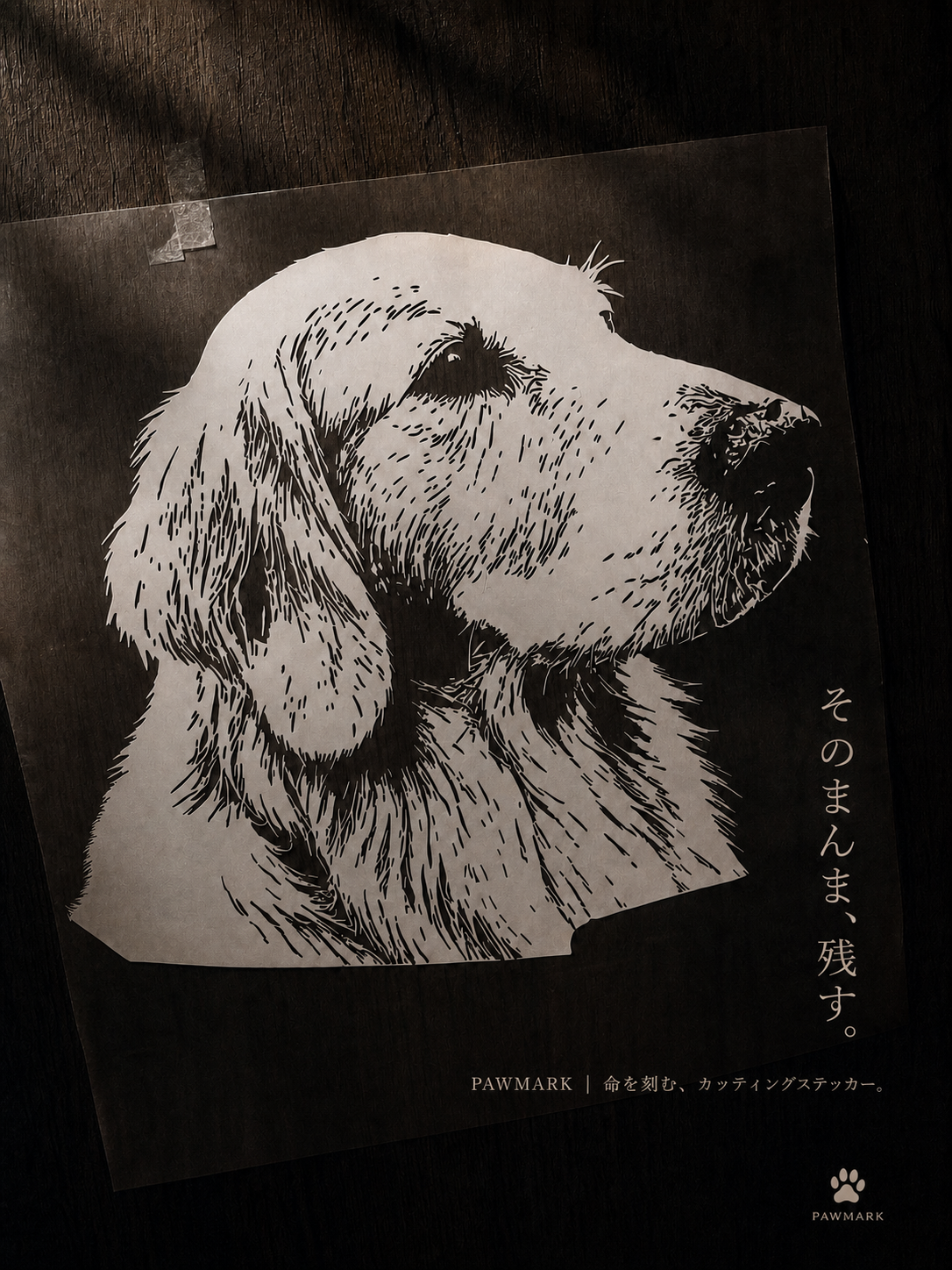写真から作るペットステッカー&Tシャツ：パーカー｜PAWMARK