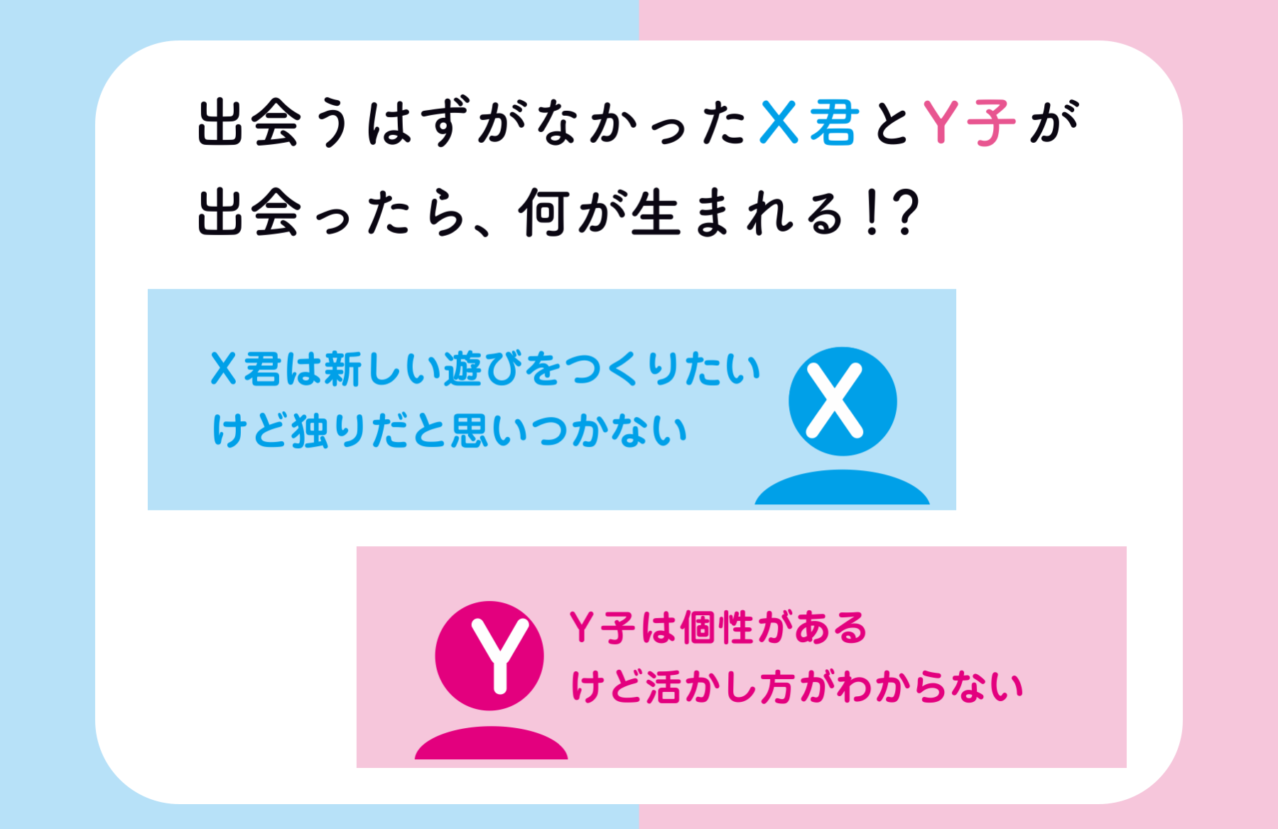 Ｘ君とＹ子