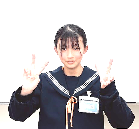 大垣西高校に合格した清水咲紋さん