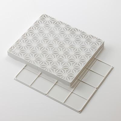 麻の葉・白・壁掛けプランターの商品画像