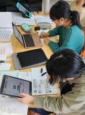 タブレット学習の様子