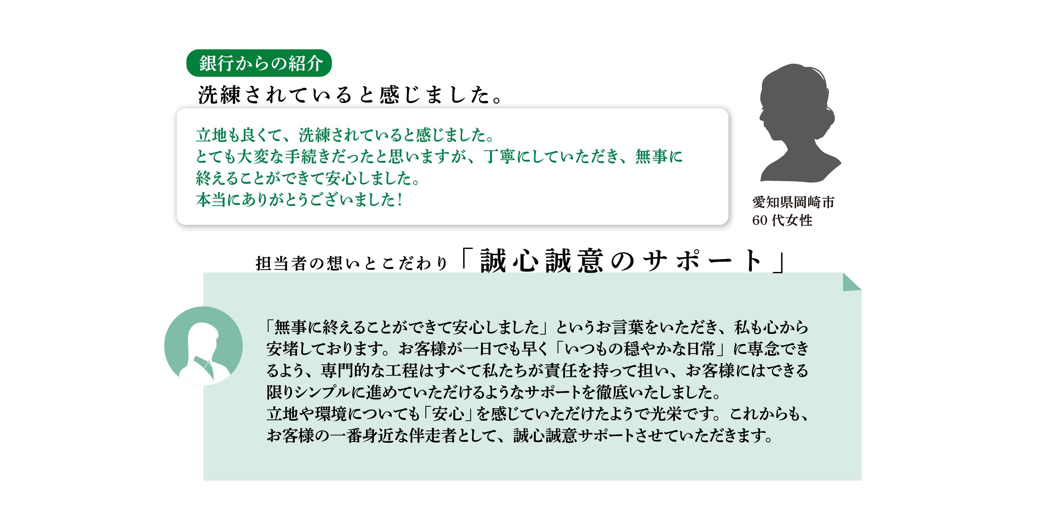 相続税申告を行ったお客様の声3枚目