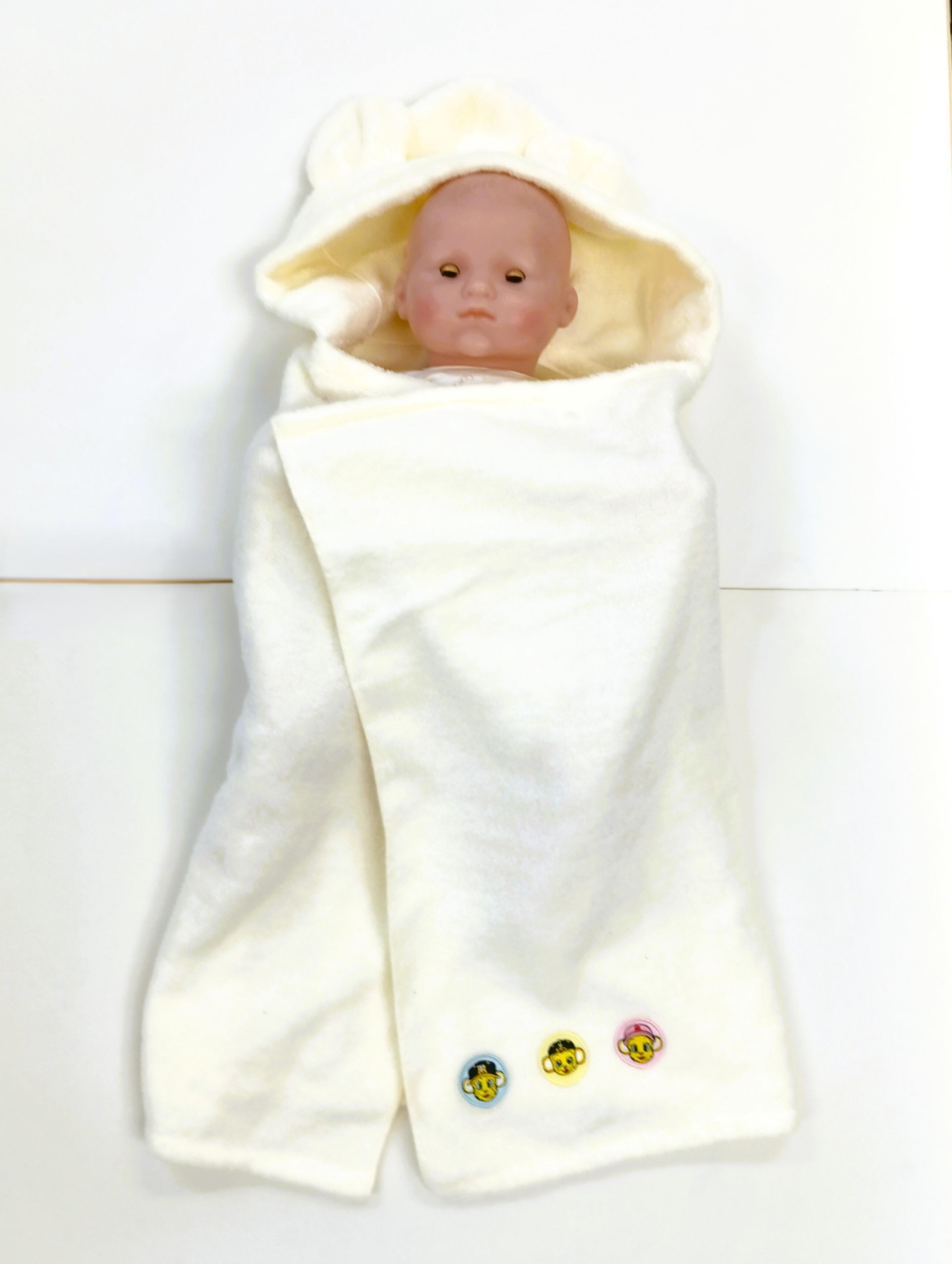 #セール_ふわふわ【泉州タオル】無撚糸パイルバスポンチョの商品画像