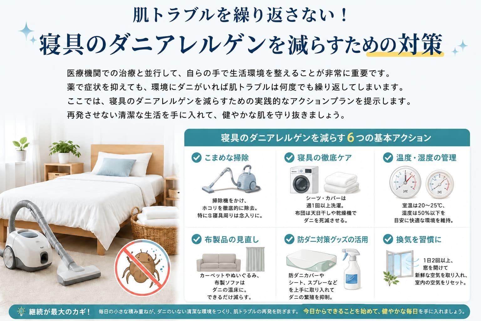 ダニアレルゲンを撃退する根本対策