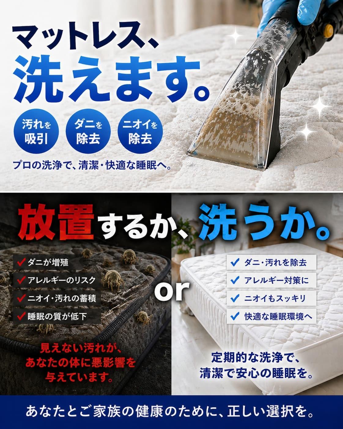 マットレスは洗えます。