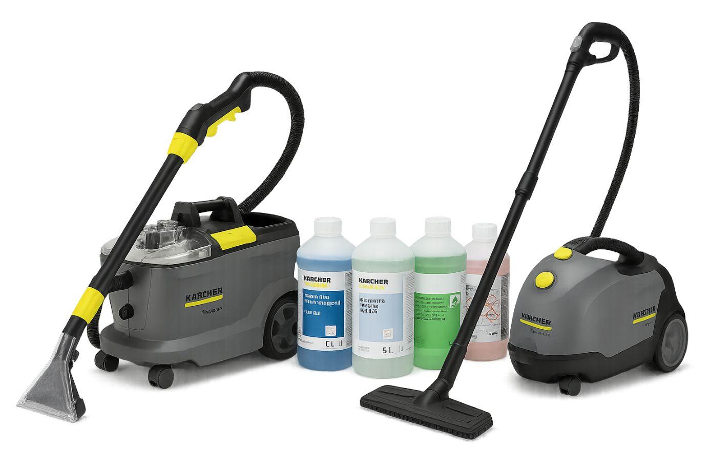 業務用リンサーとオーガニック洗剤のイメージ