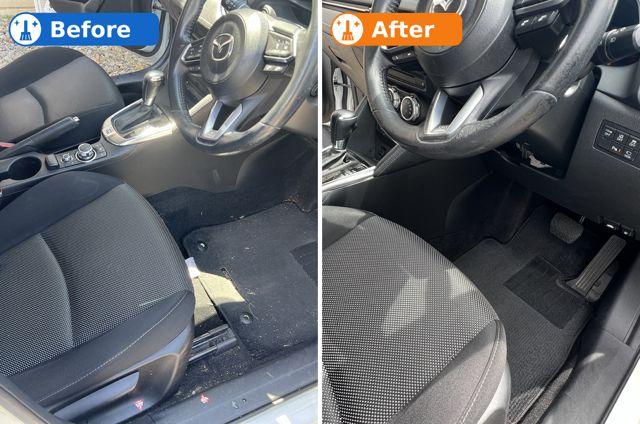 車内クリーニング施工写真1